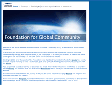 Tablet Screenshot of globalcommunity.org